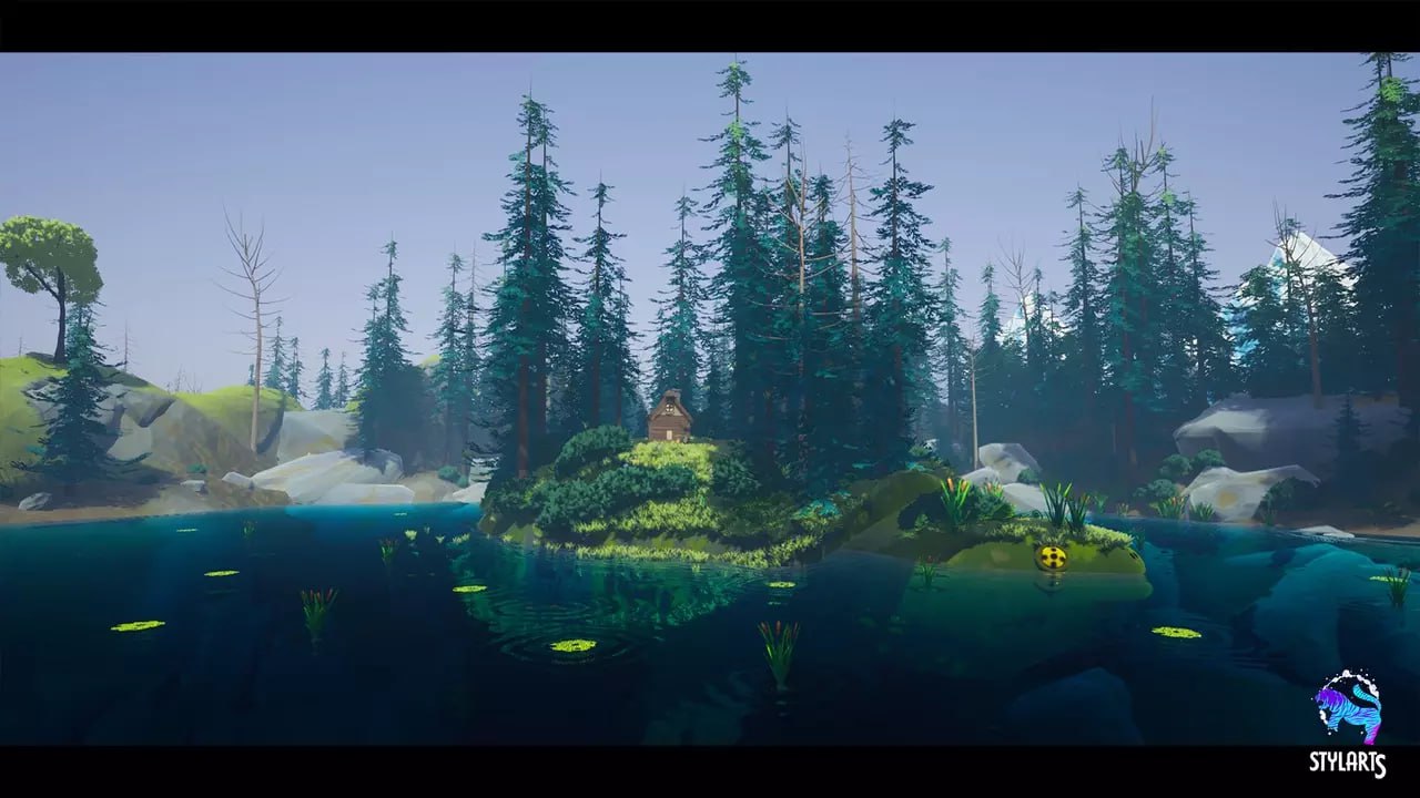 Stylized Forest Environment - UE5 ( Stylized , Forest , Environment )📱 - изображение 2